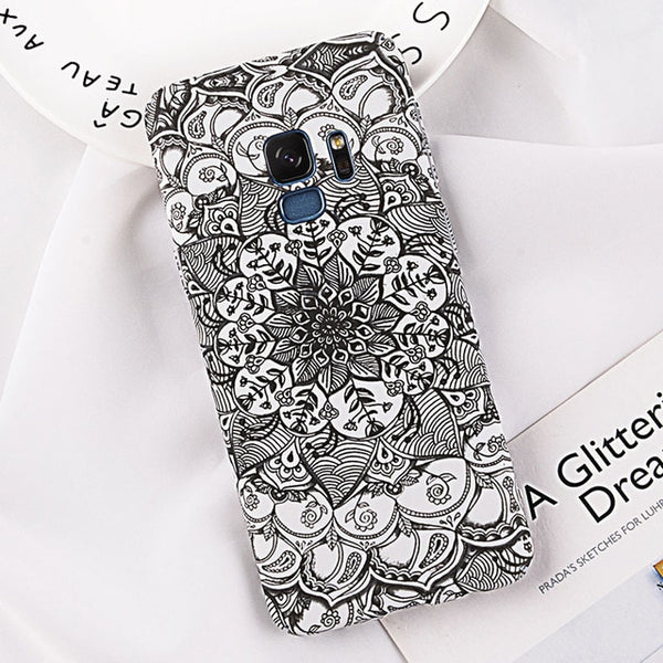 Luminous Flower Hard Phone Case For Samsung