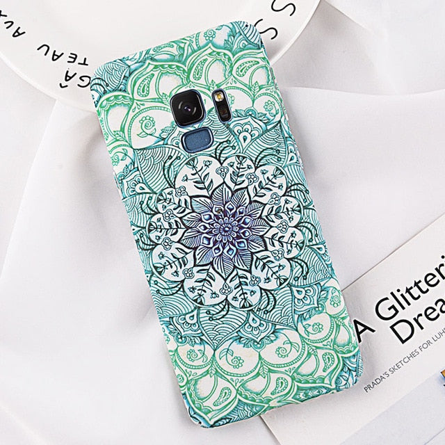 Luminous Flower Hard Phone Case For Samsung