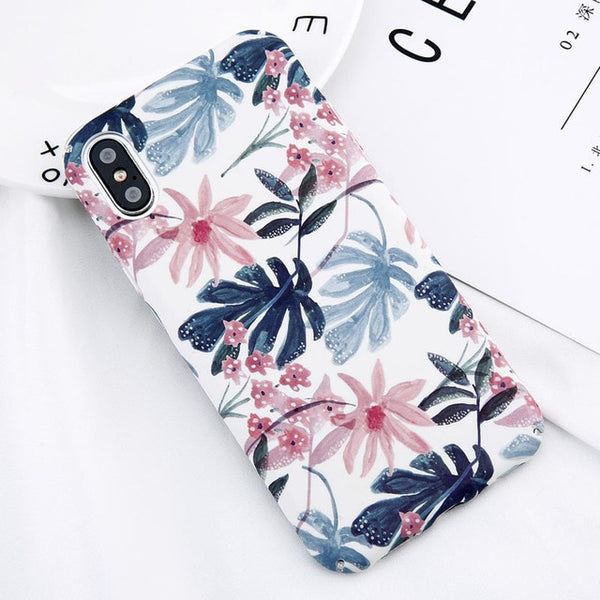 Candy Color Leaf Case For iPhone