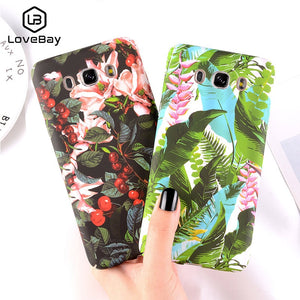 Tropical Leaf Flower Hard Full Cover For Samsung