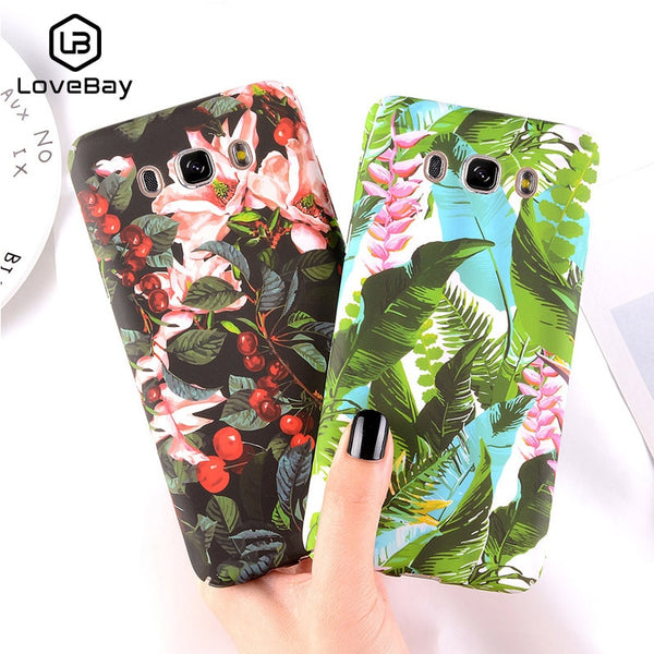 Tropical Leaf Flower Hard Full Cover For Samsung