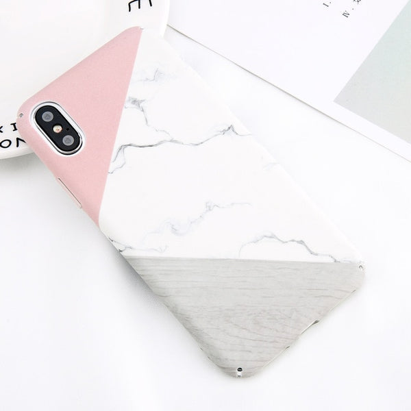 Marble Phone Case For iPhone Hard Cover