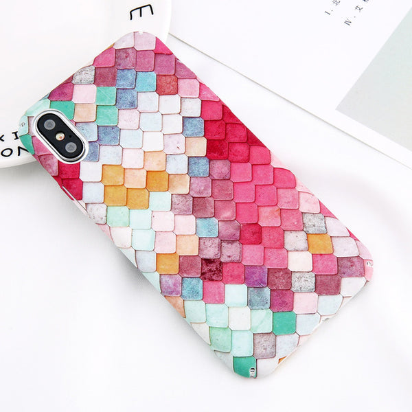 Marble Phone Case For iPhone Hard Cover