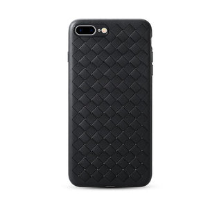 Luxury Grid Weaving Matte Case Ultra Thin Soft Silicone Protective Case