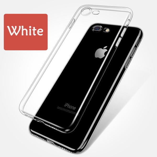 Clear Silicon Soft Case For iPhone