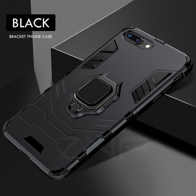 Armor Phone Case With Holder For iPhone