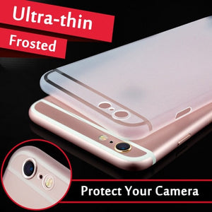 Genuine 0.3mm Ultra Thin Slim Matte frost Translucent Case  For iPhone