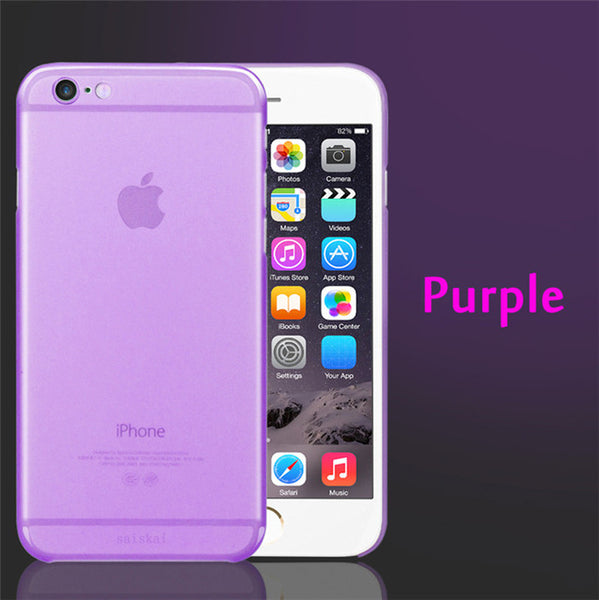 Genuine 0.3mm Ultra Thin Slim Matte frost Translucent Case  For iPhone