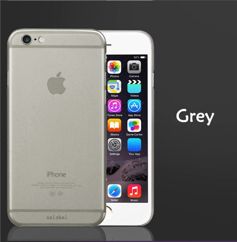 Genuine 0.3mm Ultra Thin Slim Matte frost Translucent Case  For iPhone