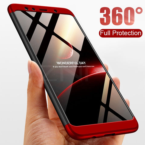 Shockproof Full Cover 360 Degree Matte Protective Phone Case For Samsung