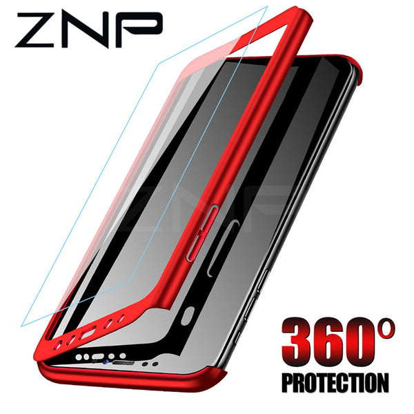 360 Full Protective Phone Case For Samsung With Glass