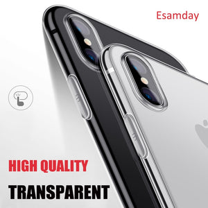 Luxury Thin Soft Transparent TPU Case For iPhone