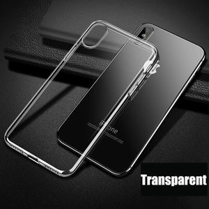 Luxury Thin Soft Transparent TPU Case For iPhone