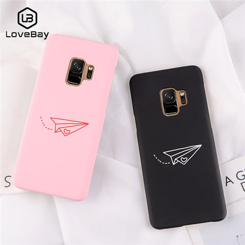 Love Heart Paper Plane Ultra Thin Phone Case For Samsung