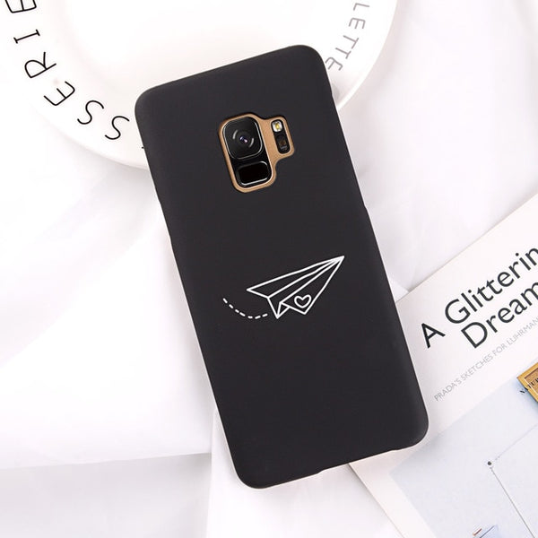 Love Heart Paper Plane Ultra Thin Phone Case For Samsung