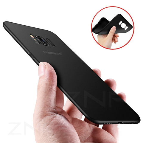 Ultra Thin Matte Silicone Cover Case For Samsung