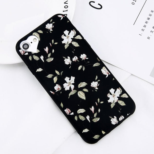 Beautiful Flower Soft Case For iPhone