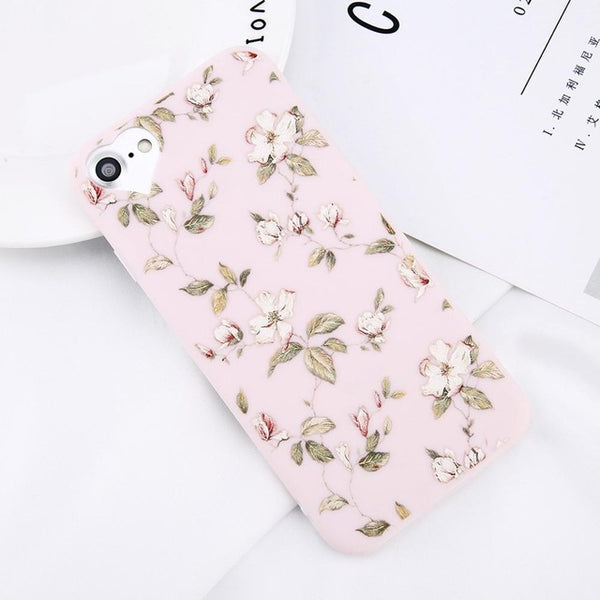 Beautiful Flower Soft Case For iPhone