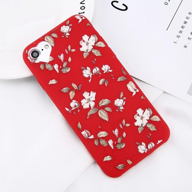 Beautiful Flower Soft Case For iPhone