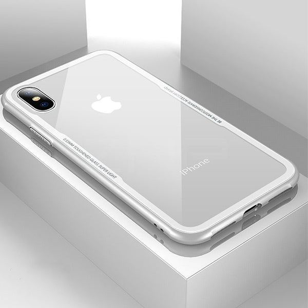 Transparent Protective Glass Cases For iPhone