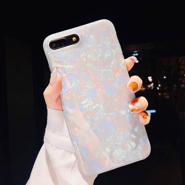 Fashion Lovely Glitter Conch Shell Soft ase For iPhone