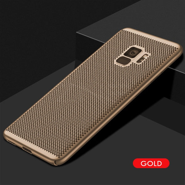 Ultra Slim Grid Heat Dissipate Phone Case For Samsung