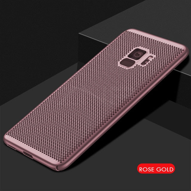 Ultra Slim Grid Heat Dissipate Phone Case For Samsung