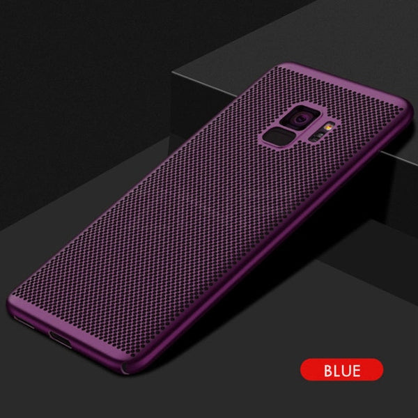 Ultra Slim Grid Heat Dissipate Phone Case For Samsung