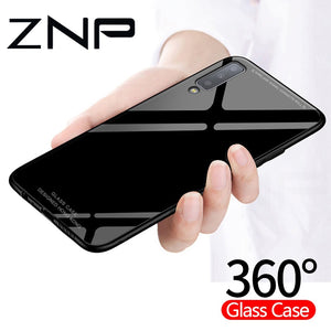 Full Cover Soft Silicone Tempered Glass Phone Case For Samsung