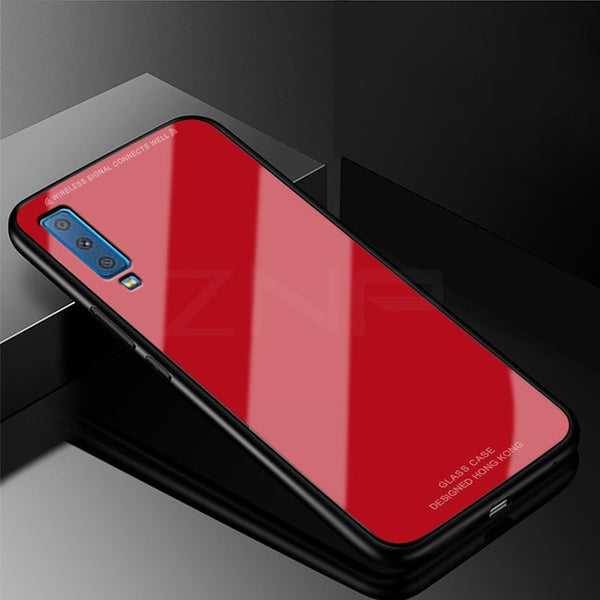 Full Cover Soft Silicone Tempered Glass Phone Case For Samsung