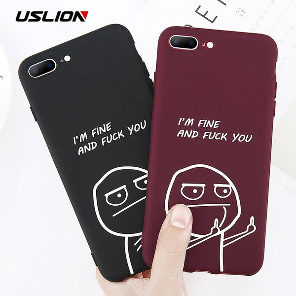 Funny Letter Phone Case For iPhone