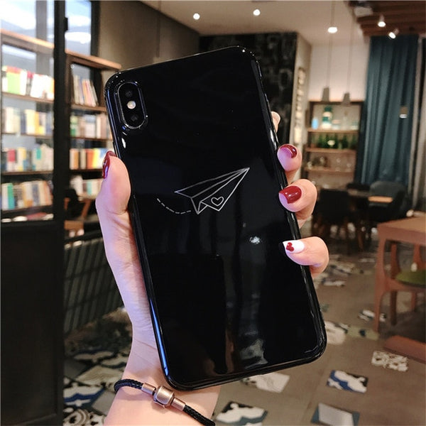 Silicone Feather Case For iPhone Back Cover