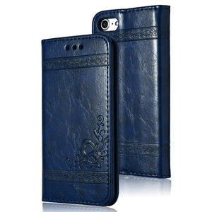 Leather Flip Phone Case For iPhone