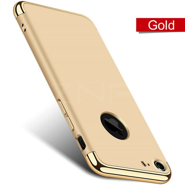 Full Cover Luxury Hard Back Electroplate Shockproof Phone Case For iPhone