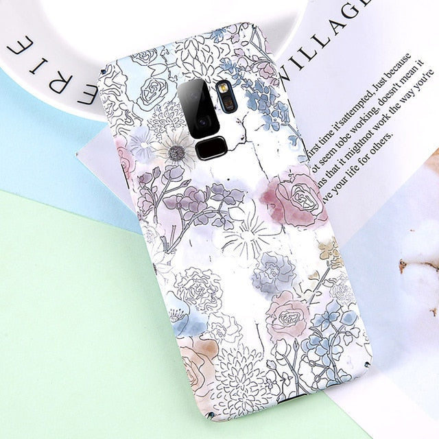 Ultra Thin Flower Phone Case For Samsung