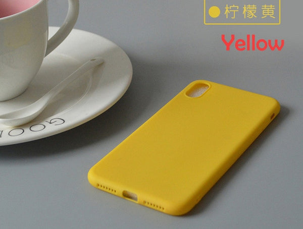 Esamday Candy Color Phone Case For iPhone