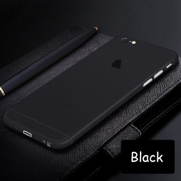 Matte Ultra thin Transparent 0.3mm Back Full Case For iPhone