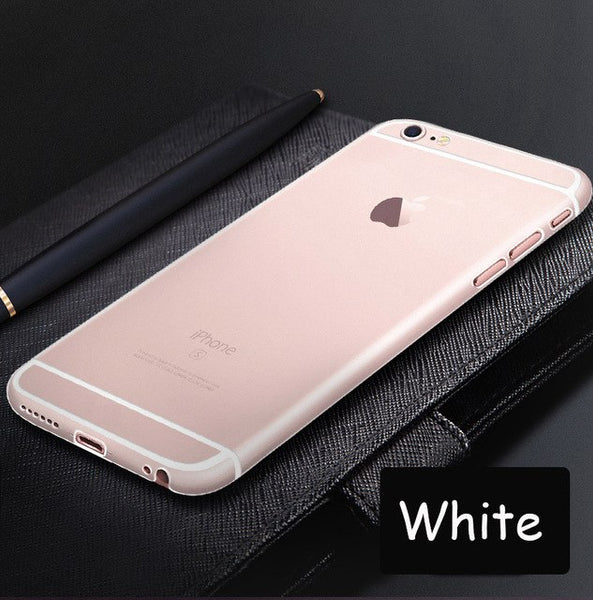 Matte Ultra thin Transparent 0.3mm Back Full Case For iPhone