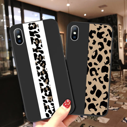 Leopard Print Colorful Soft case For iPhone