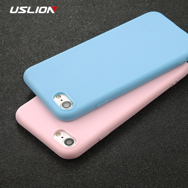 Phone Case For iPhone Candy Color Back Cover