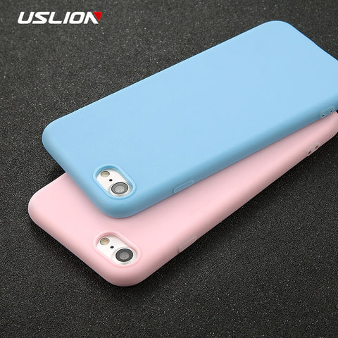 Phone Case For iPhone Candy Color Back Cover