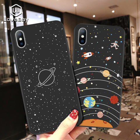 Cartoon Planet Soft case For iPhone