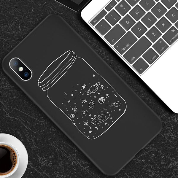 Cartoon Planet Soft case For iPhone