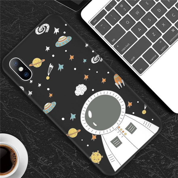 Cartoon Planet Soft case For iPhone