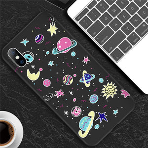 Cartoon Astronaut Phone Case For iPhone