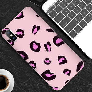 Leopard Print Colorful Soft case For iPhone