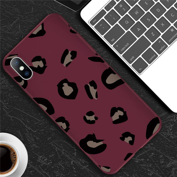 Leopard Print Colorful Soft case For iPhone