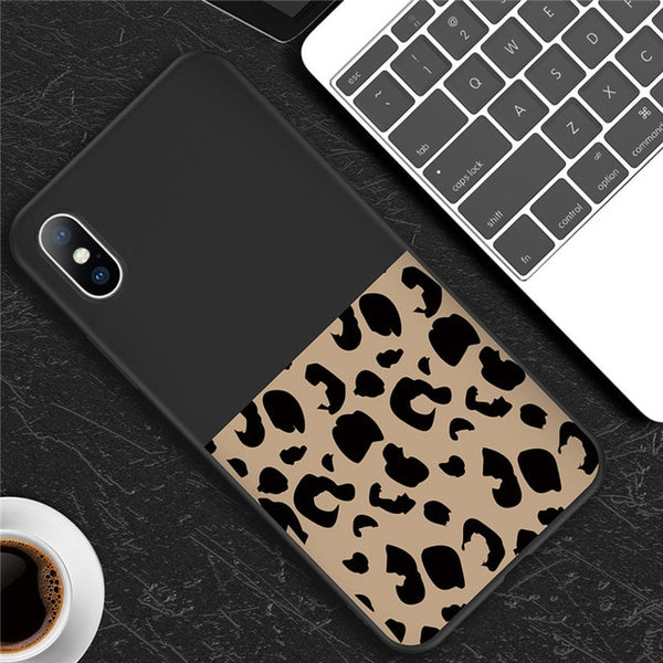 Leopard Print Colorful Soft case For iPhone