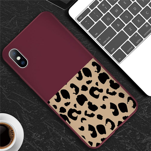 Leopard Print Colorful Soft case For iPhone