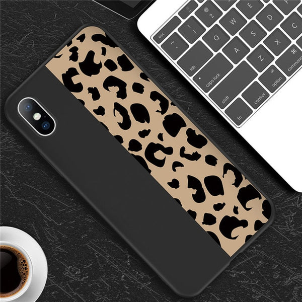 Leopard Print Colorful Soft case For iPhone